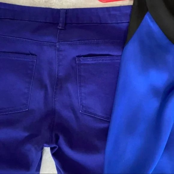 H&M Unique Purple / Royal Blue Skinny Jeans - Picture 12 of 13